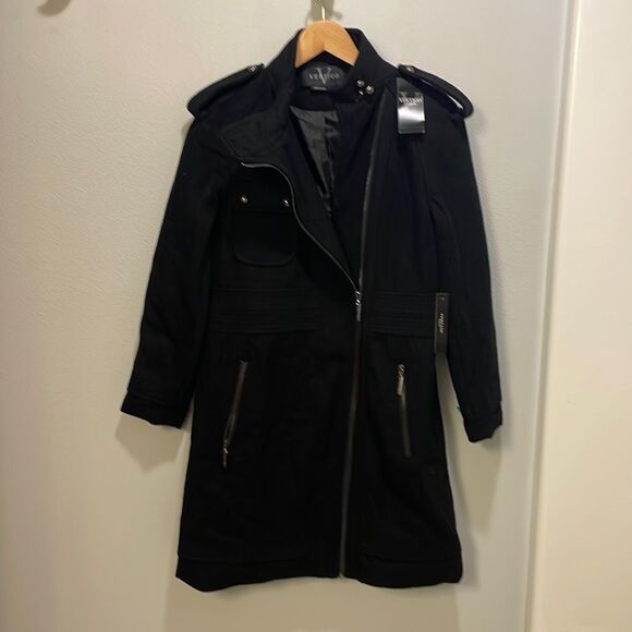 NWT Vertigo Paris woman’s black coat - Picture 1 of 12